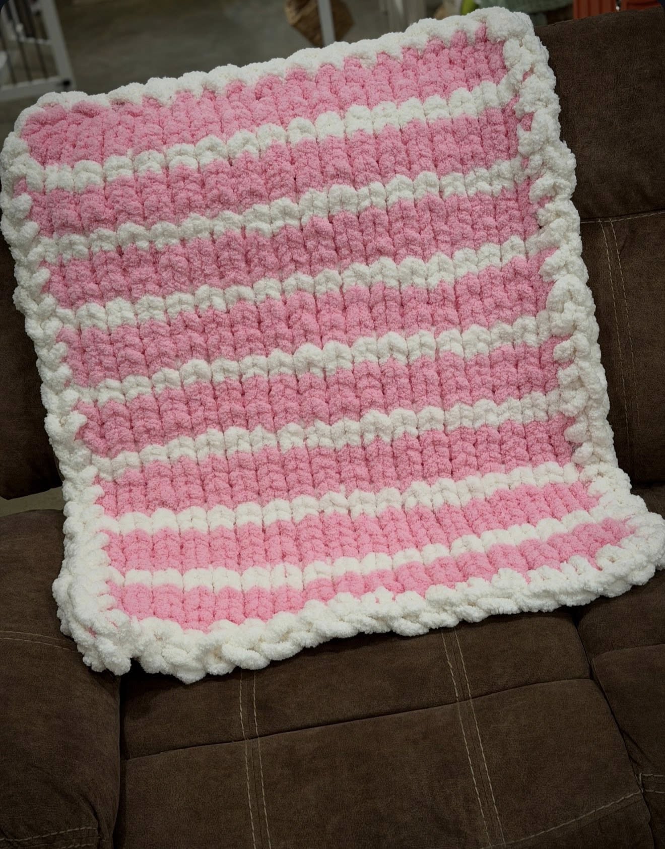 Rose Clouds Baby Throw