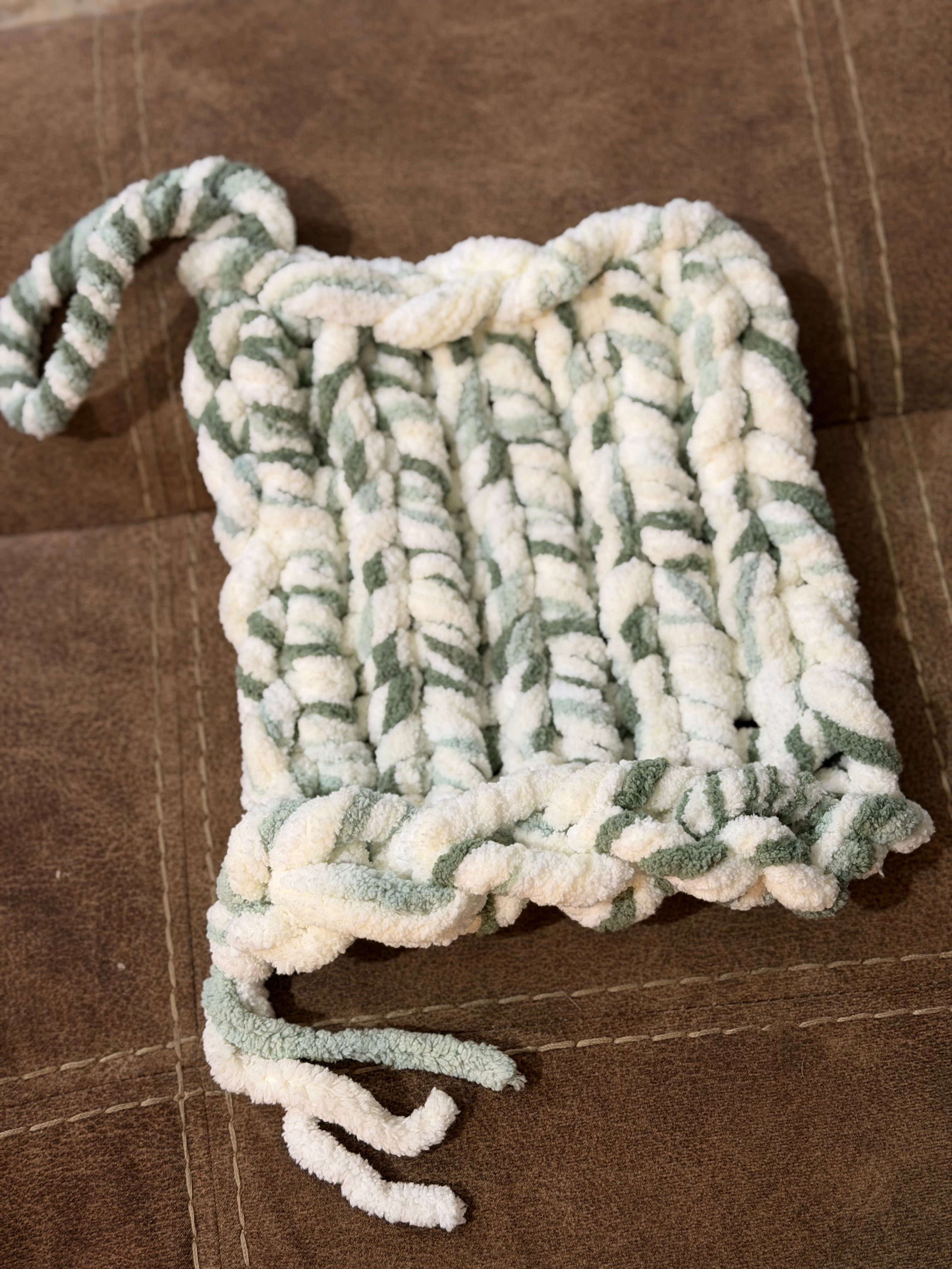Sage/marbled pacifier holder