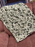 Green mix baby blanket